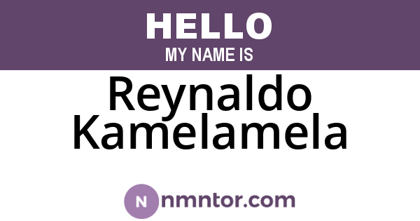 Reynaldo Kamelamela