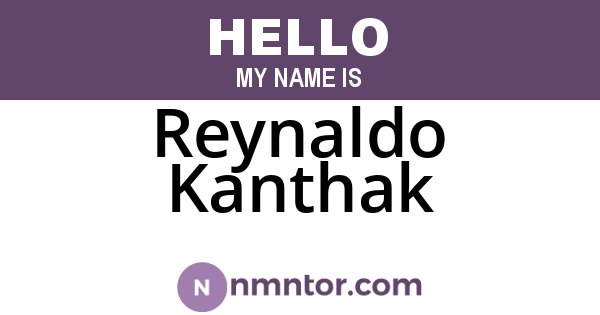 Reynaldo Kanthak