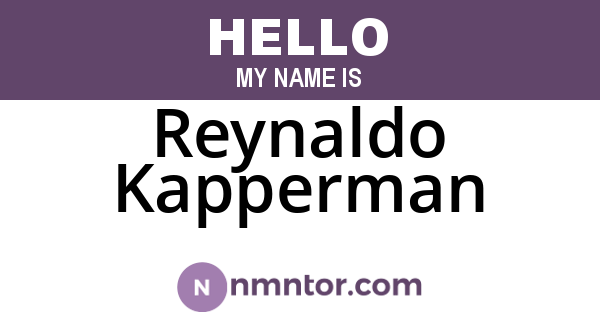 Reynaldo Kapperman