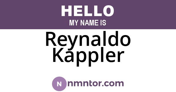 Reynaldo Kappler
