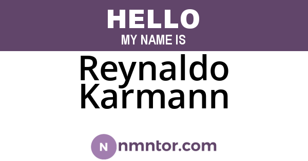 Reynaldo Karmann