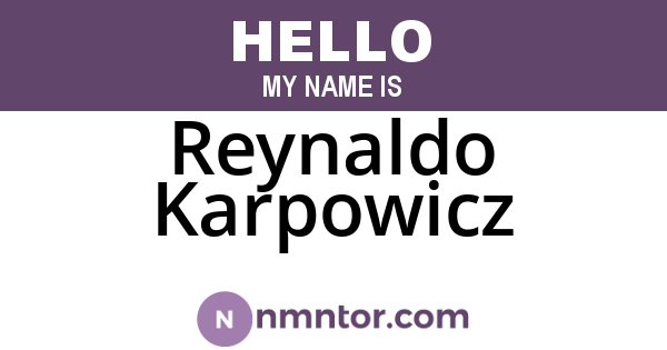 Reynaldo Karpowicz