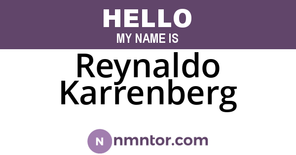 Reynaldo Karrenberg