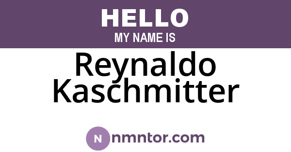 Reynaldo Kaschmitter