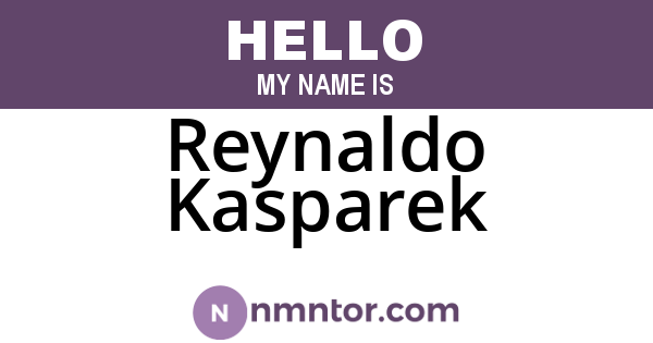 Reynaldo Kasparek