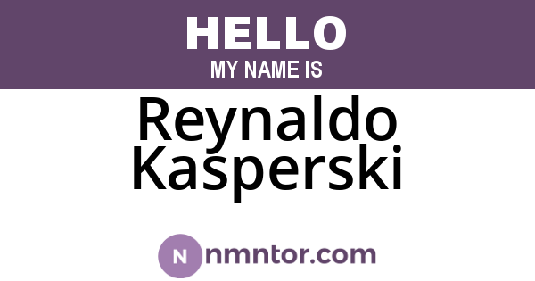 Reynaldo Kasperski