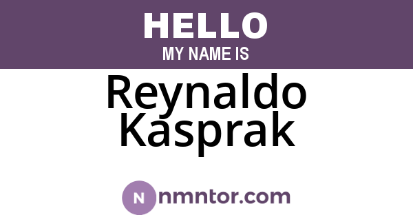 Reynaldo Kasprak