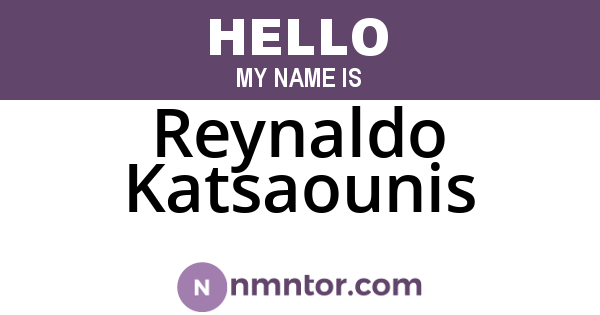 Reynaldo Katsaounis