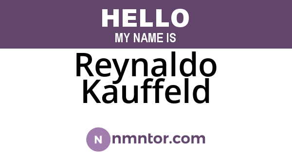 Reynaldo Kauffeld