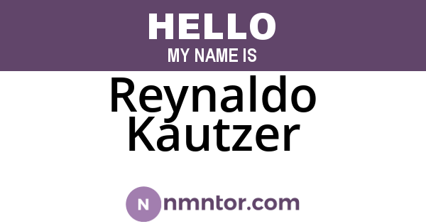 Reynaldo Kautzer