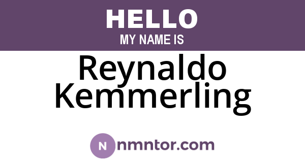 Reynaldo Kemmerling