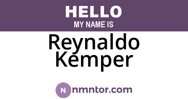 Reynaldo Kemper
