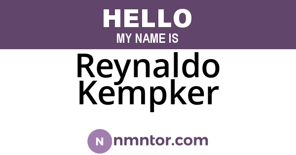 Reynaldo Kempker
