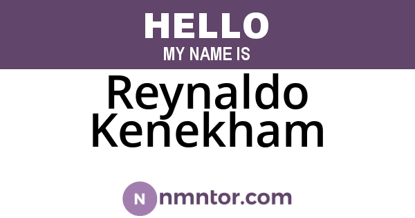 Reynaldo Kenekham