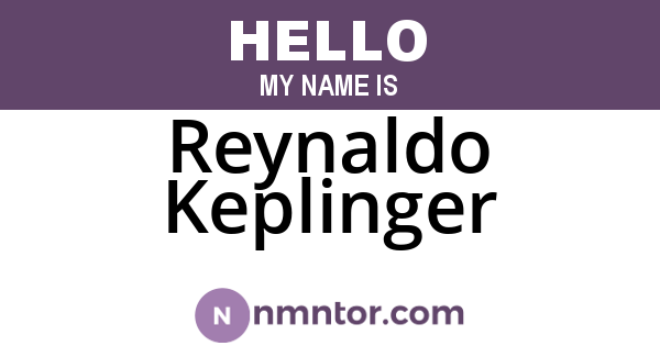 Reynaldo Keplinger