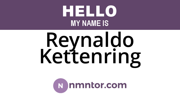 Reynaldo Kettenring