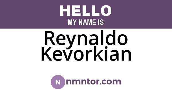 Reynaldo Kevorkian