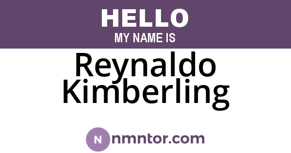 Reynaldo Kimberling