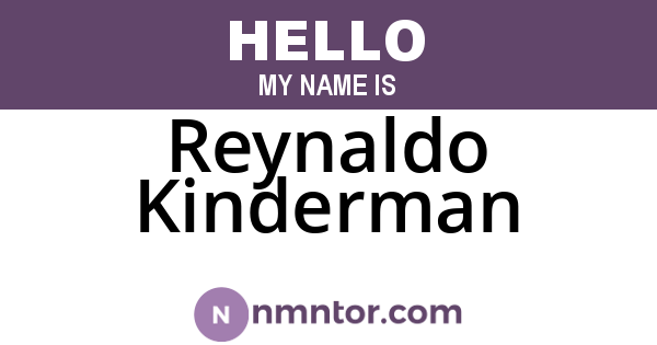 Reynaldo Kinderman