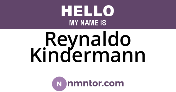 Reynaldo Kindermann