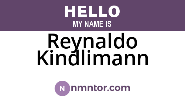 Reynaldo Kindlimann