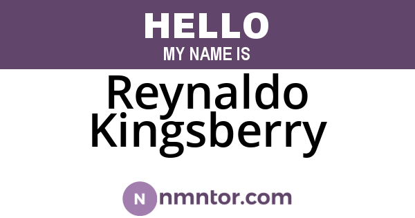 Reynaldo Kingsberry