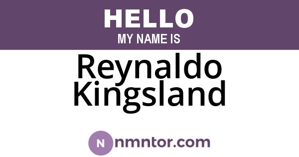 Reynaldo Kingsland