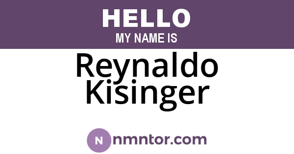 Reynaldo Kisinger
