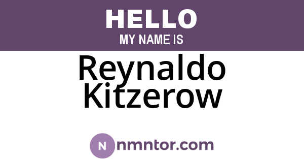 Reynaldo Kitzerow