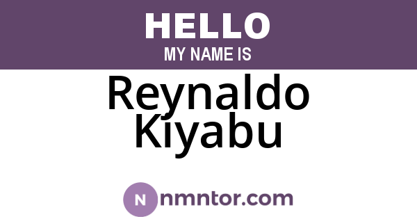 Reynaldo Kiyabu