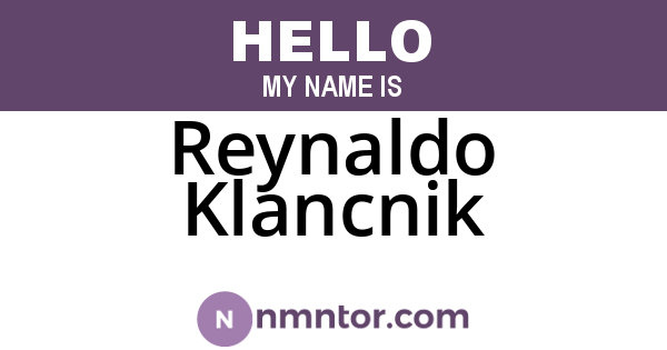 Reynaldo Klancnik