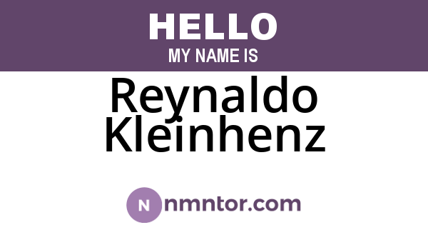Reynaldo Kleinhenz