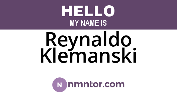Reynaldo Klemanski