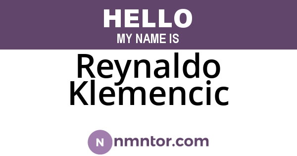 Reynaldo Klemencic