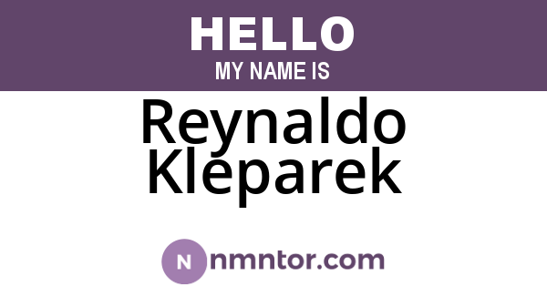 Reynaldo Kleparek