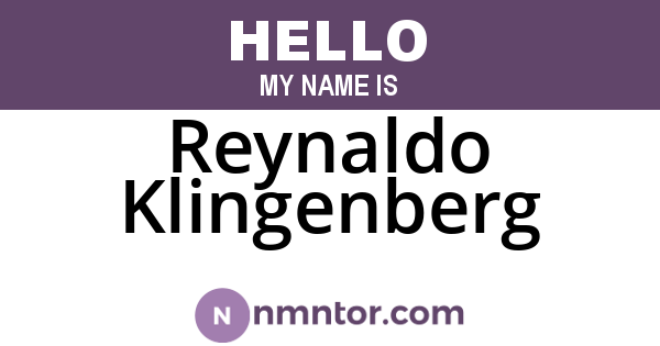 Reynaldo Klingenberg