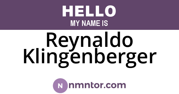 Reynaldo Klingenberger