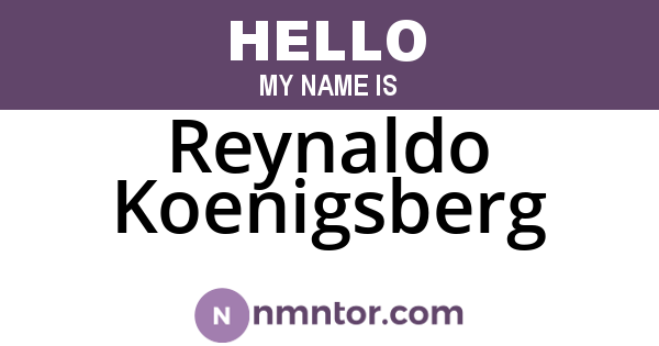 Reynaldo Koenigsberg