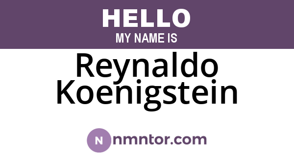 Reynaldo Koenigstein