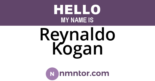 Reynaldo Kogan