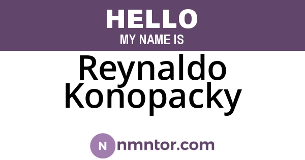 Reynaldo Konopacky