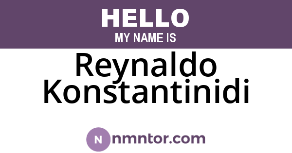 Reynaldo Konstantinidi