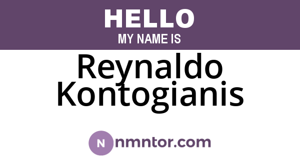 Reynaldo Kontogianis