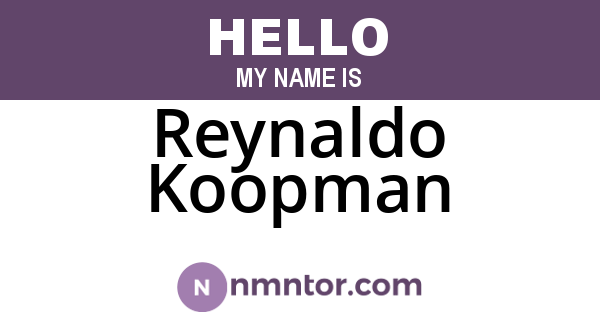 Reynaldo Koopman