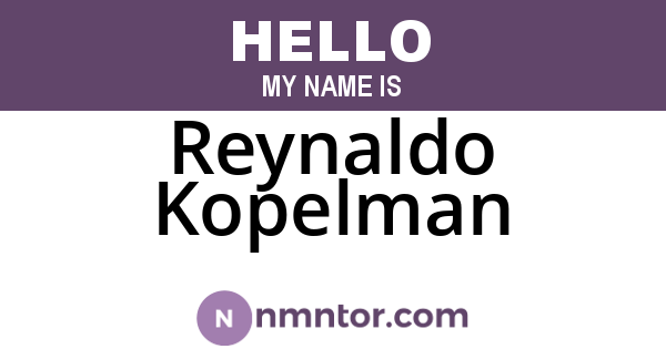 Reynaldo Kopelman