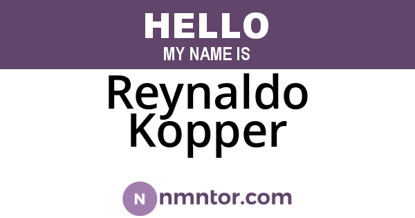 Reynaldo Kopper