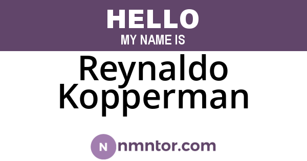 Reynaldo Kopperman