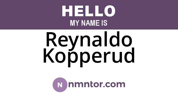 Reynaldo Kopperud