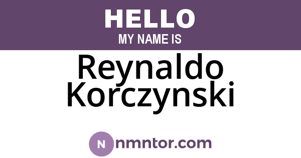 Reynaldo Korczynski