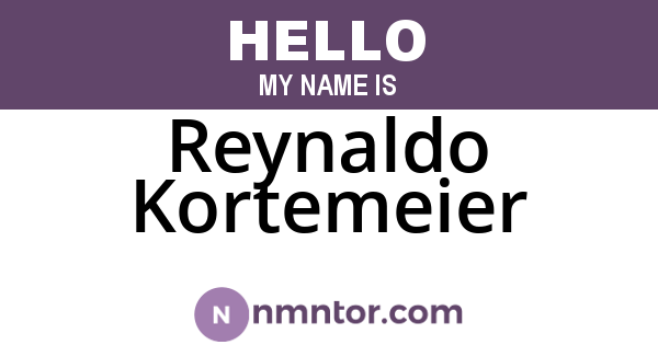 Reynaldo Kortemeier